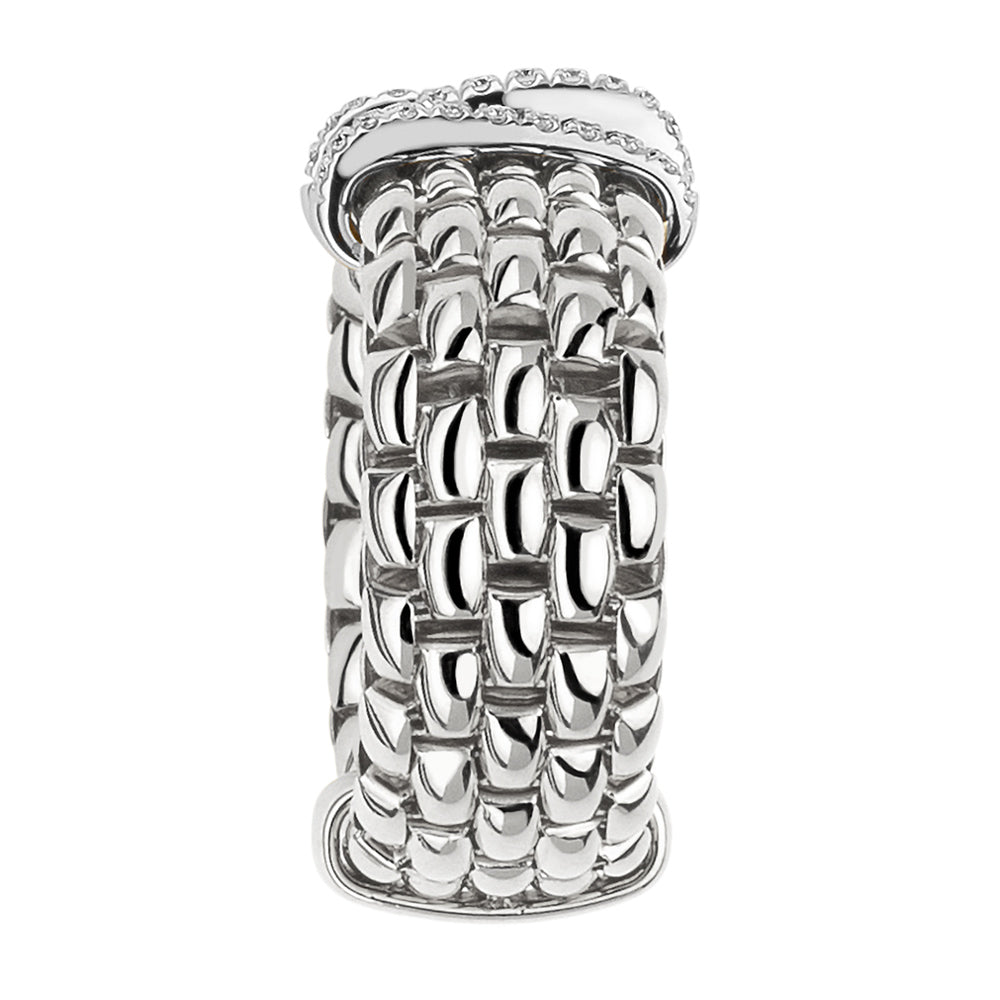 FOPE 18ct White Gold Panorama Flex-It 0.23ct Diamond Ring 58704AX_PB_B_BBB