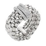 FOPE 18ct White Gold Panorama Flex-It 0.23ct Diamond Ring 58704AX_PB_B_BBB