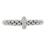 FOPE 18ct White Gold Prima 0.18ct Diamond Ring 74508AX_BB_B_XBX
