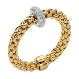 FOPE 18ct Yellow Gold Prima 0.18ct Diamond Ring 74508AX_BB_G_XBX