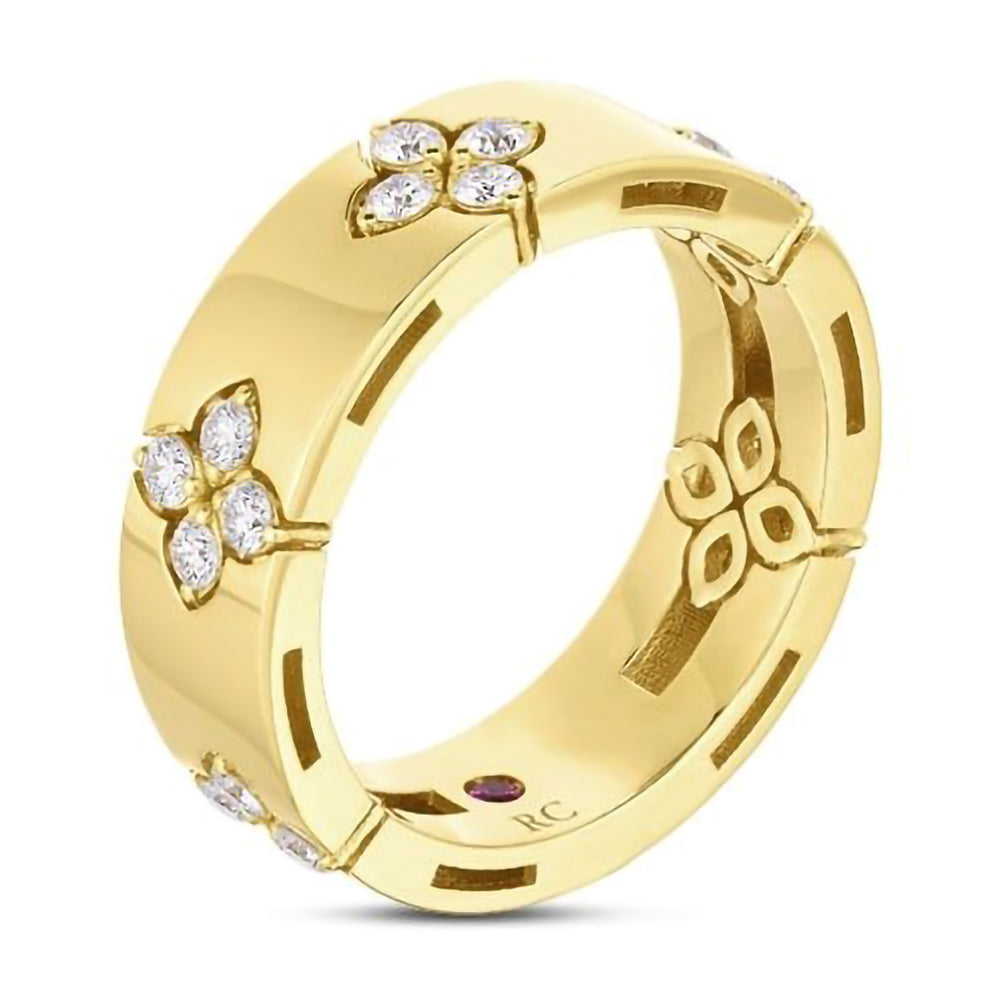 Roberto Coin 18ct Yellow Gold 0.19ct Diamond Love In Verona Ring ADR888RI2011