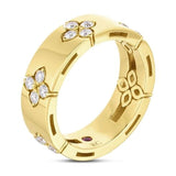 Roberto Coin 18ct Yellow Gold 0.19ct Diamond Love In Verona Ring ADR888RI2011