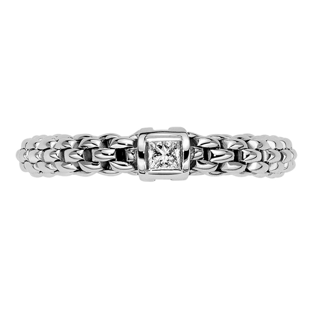FOPE 18ct White Gold Souls 0.09ct Diamond Ring 09E08AX_BB_B_XBX