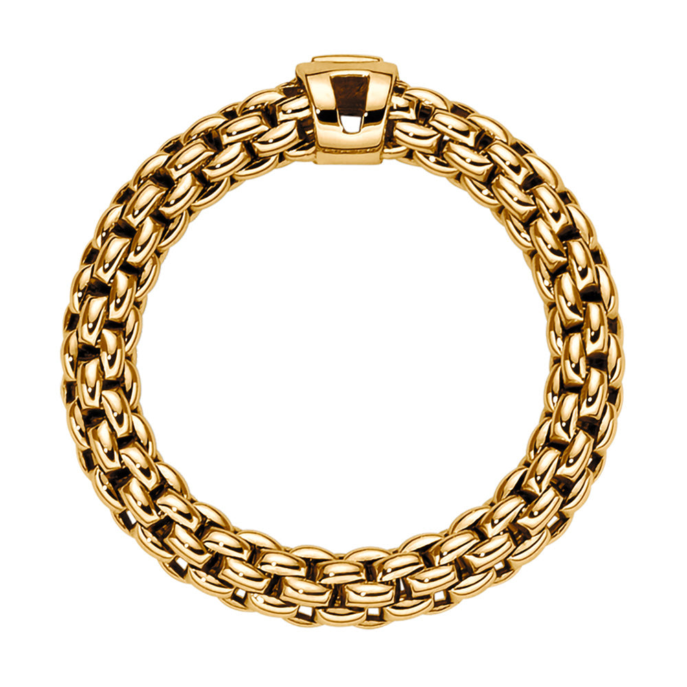 FOPE 18ct Yellow Gold Souls 0.09ct Diamond Ring 09E08AX_BB_G_XGX