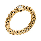 FOPE 18ct Yellow Gold Souls 0.09ct Diamond Ring 09E08AX_BB_G_XGX