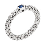 FOPE 18ct White Gold Souls Blue Sapphire Ring 09E08AX_B2_B_XBX