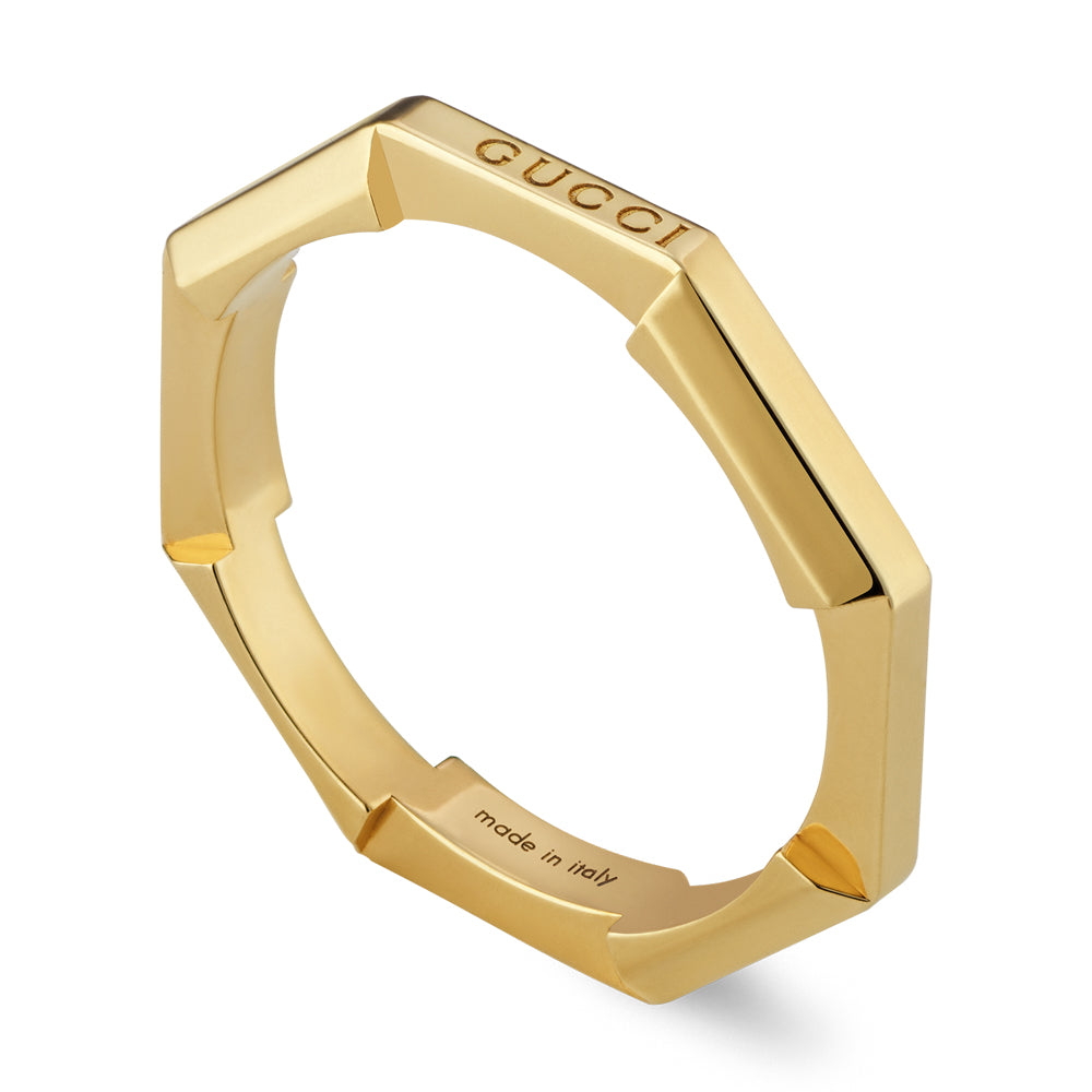 Gucci Link To Love 18ct Yellow Gold Ring YBC662194001