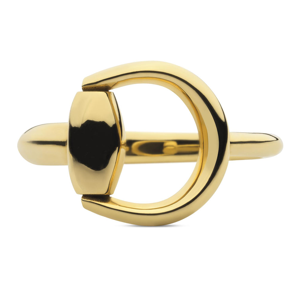 Gucci Horsebit 18ct Yellow Gold Ring YBC795651001