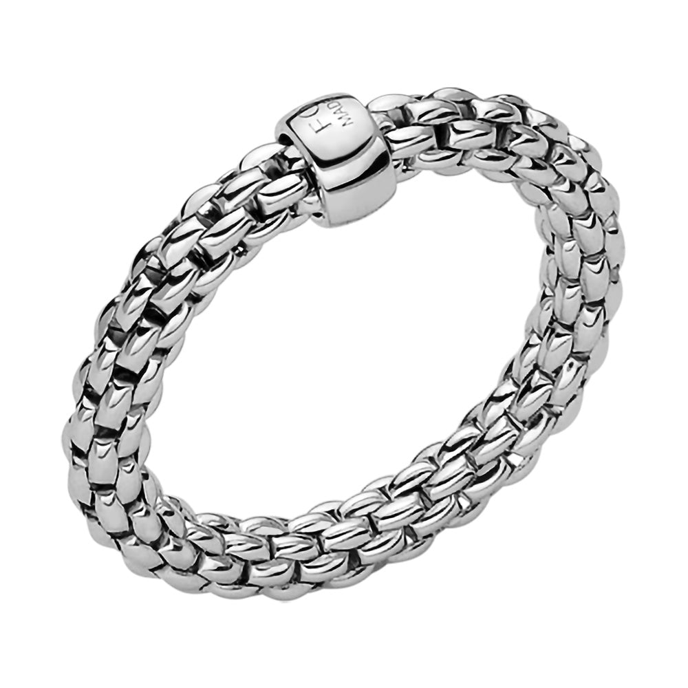FOPE 18ct White Gold Essentials Ring 04E08AX_XX_B_XBX
