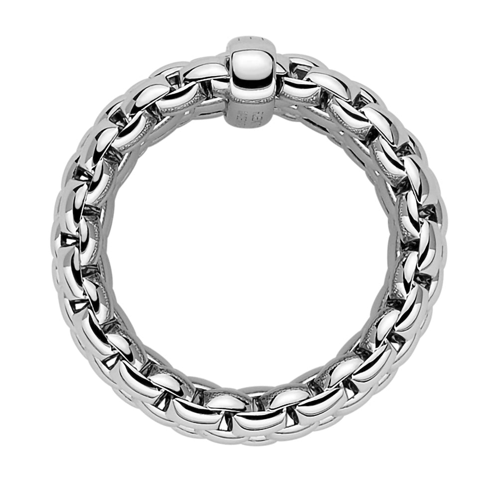FOPE 18ct White Gold Essentials Ring 05E04AX_XX_B_XBX