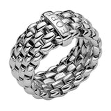FOPE 18ct White Gold Essentials Ring 05E04AX_XX_B_XBX