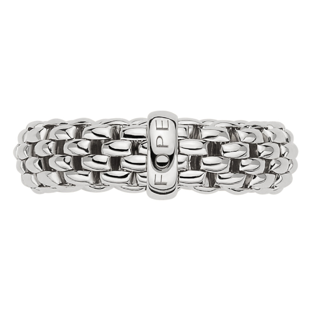 FOPE 18ct White Gold Essentials Ring 55902AX_XX_B_XBX