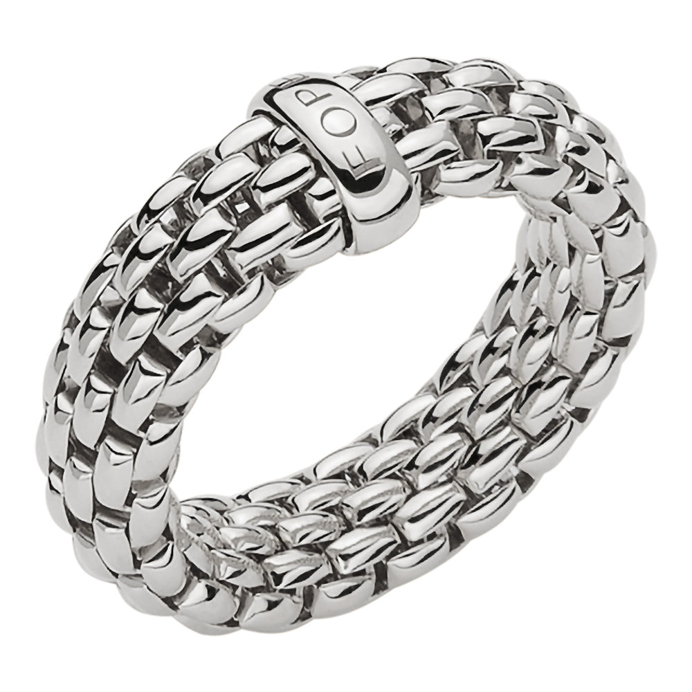 FOPE 18ct White Gold Essentials Ring 55902AX_XX_B_XBX