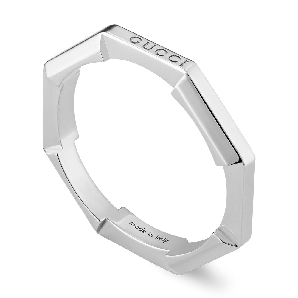 Gucci Link To Love 18ct White Gold Ring YBC662194003