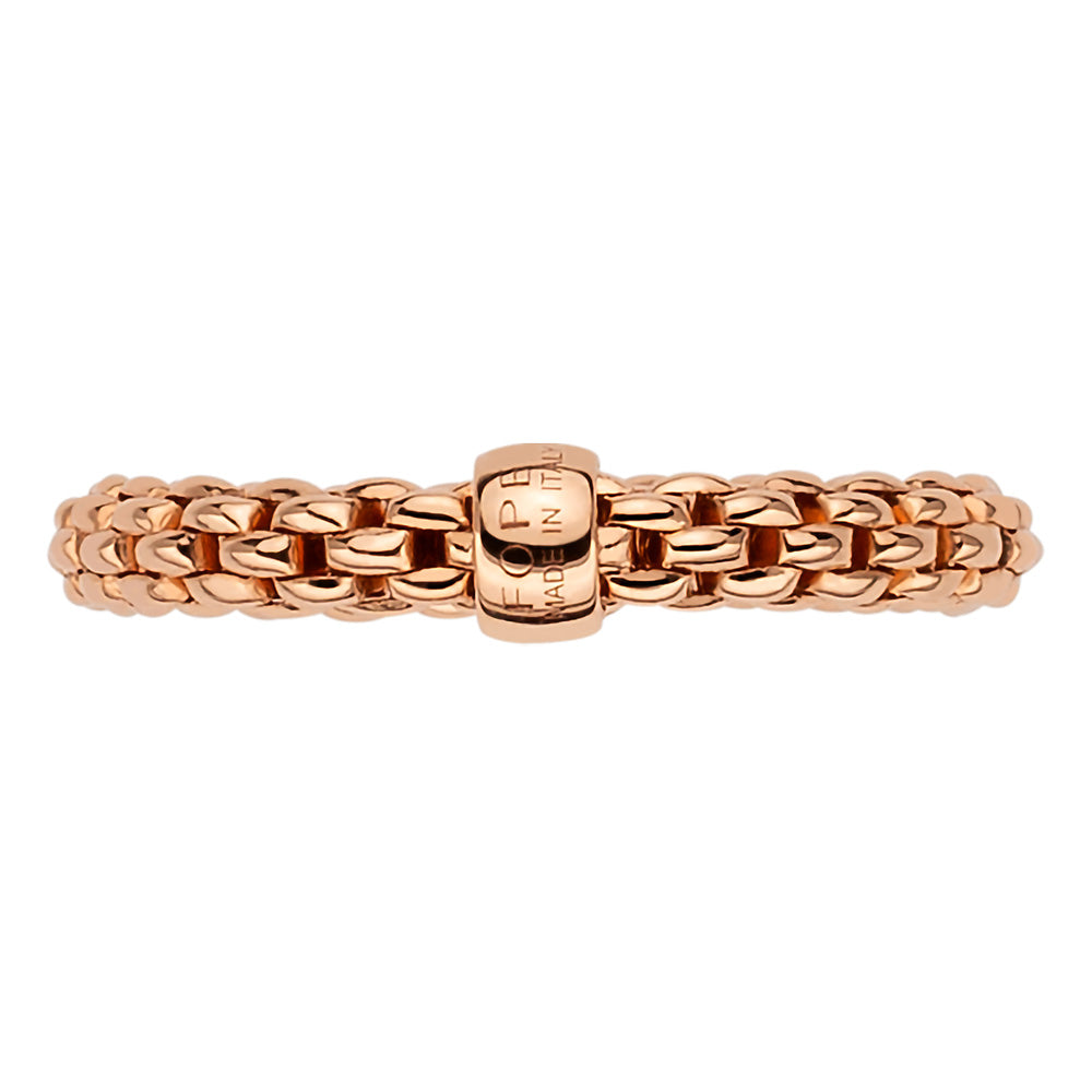 FOPE 18ct Rose Gold Essentials Ring 04E08AX_XX_R_XRX