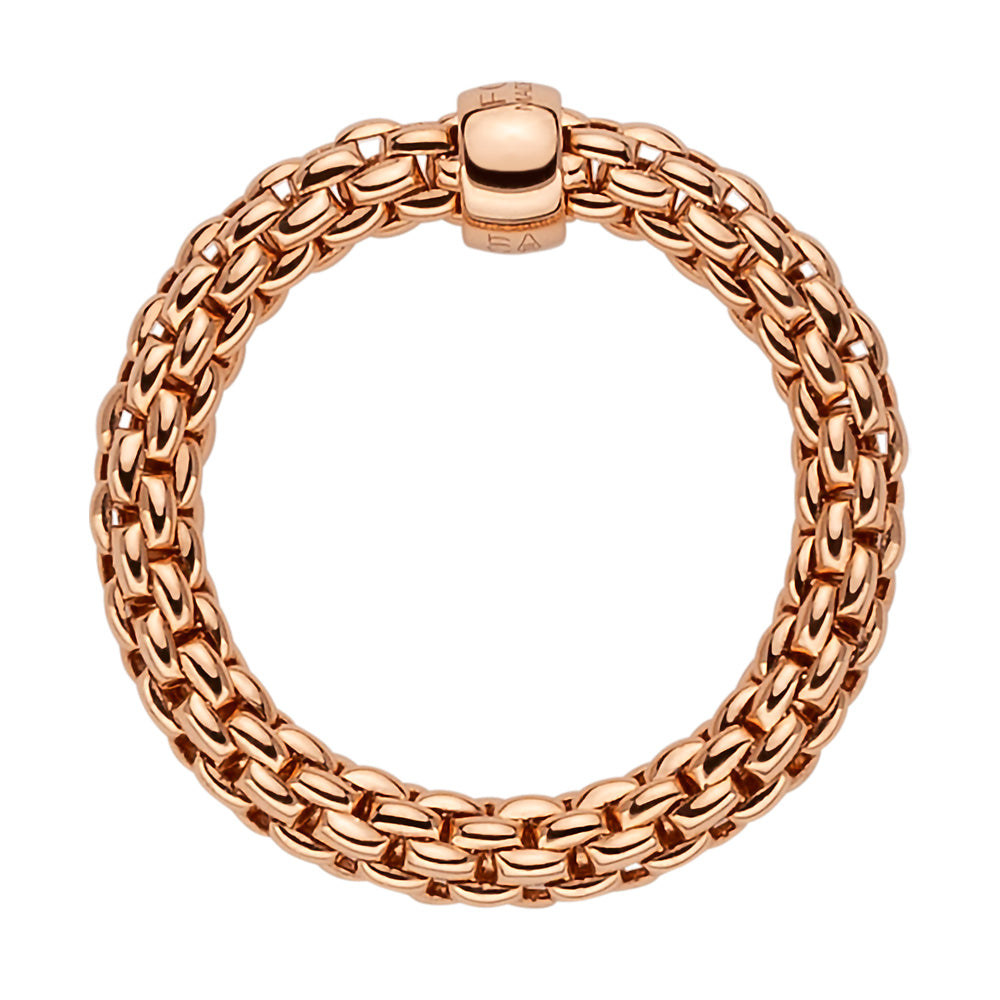 FOPE 18ct Rose Gold Essentials Ring 04E08AX_XX_R_XRX