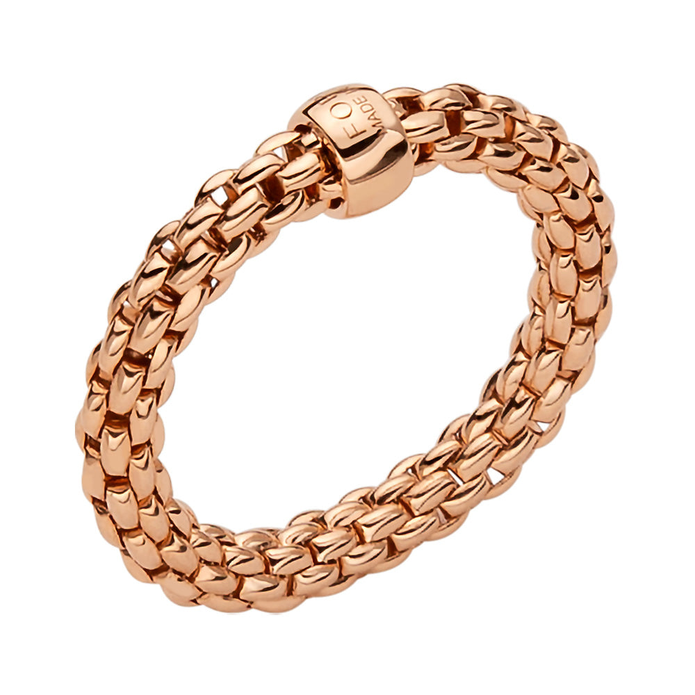 FOPE 18ct Rose Gold Essentials Ring 04E08AX_XX_R_XRX