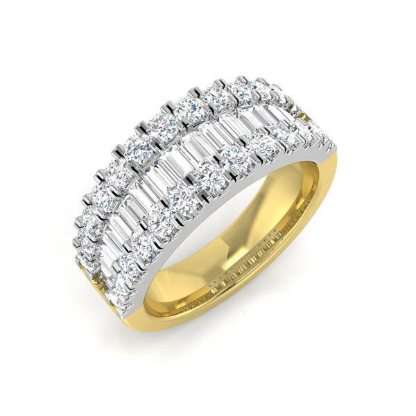 18ct Yellow And White Gold 1.02ct Diamond Ring