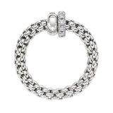 FOPE 18ct White Gold Solo Flex-It 0.17ct Diamond Ring 62408AX_PB_B_BBX