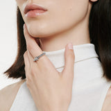 FOPE 18ct White Gold Solo Flex-It 0.17ct Diamond Ring 62408AX_PB_B_BBX