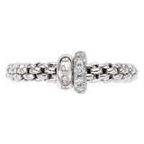 FOPE 18ct White Gold Solo Flex-It 0.17ct Diamond Ring 62408AX_PB_B_BBX