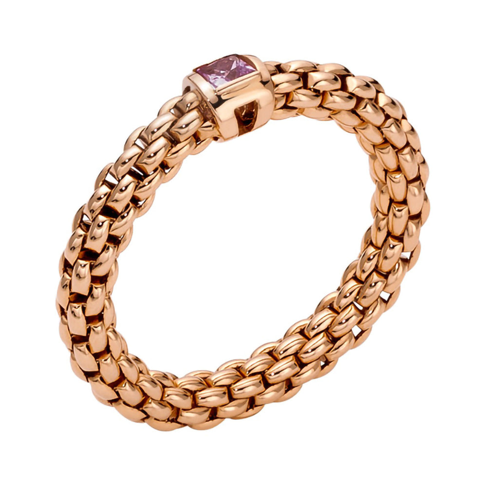 FOPE 18ct Rose Gold Souls Pink Sapphire Ring 09E08AX_B3_R_XRX