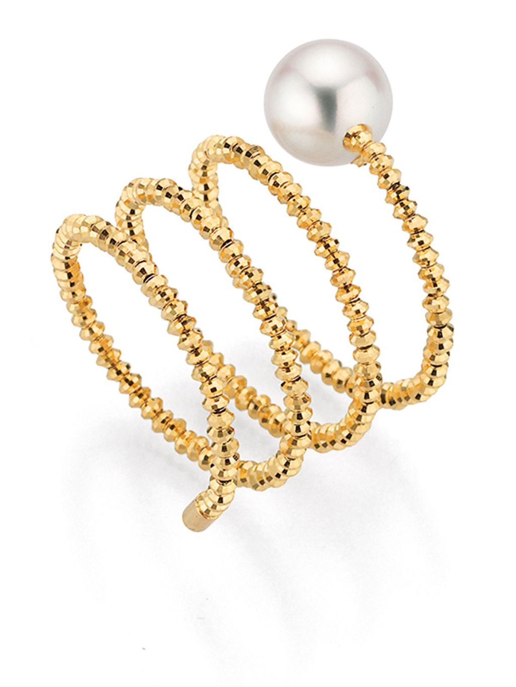 Yana Nesper Charmant 18ct Yellow Gold Akoya Pearl Wrap Ring CH2
