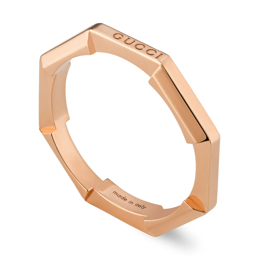 Gucci Link To Love 18ct Rose Gold Ring YBC662194002