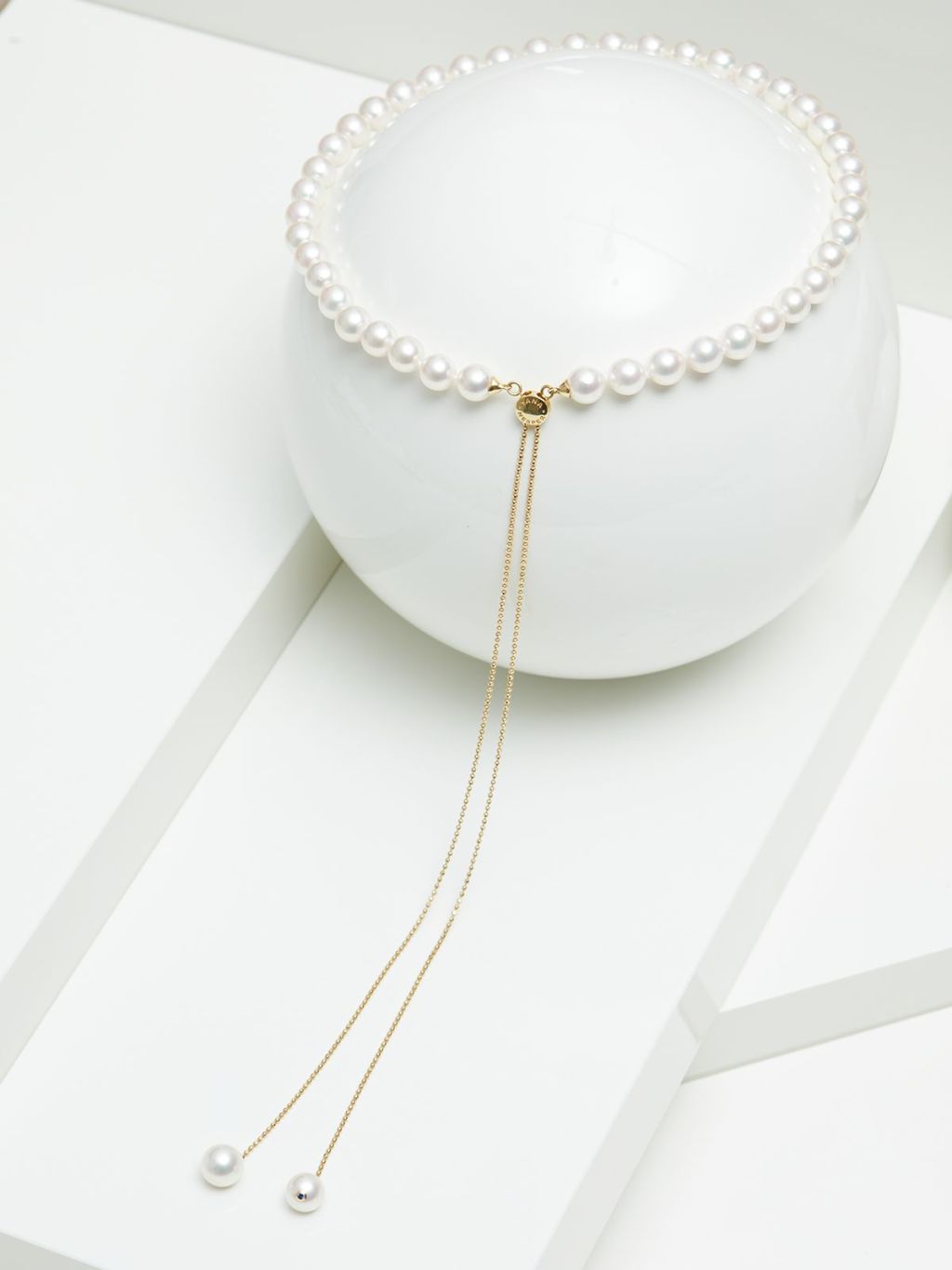 Yana Nesper Transformer 18ct Yellow Gold Akoya Pearl Necklace TR9