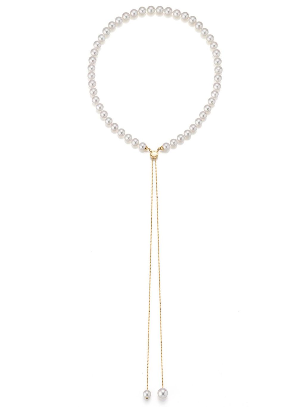 Yana Nesper Transformer 18ct Yellow Gold Akoya Pearl Necklace TR9