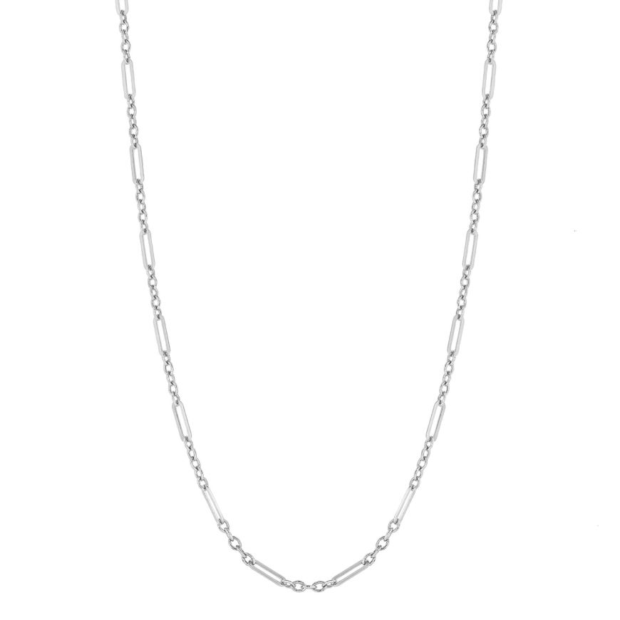 9ct White Gold Multi-Link Necklace GN381