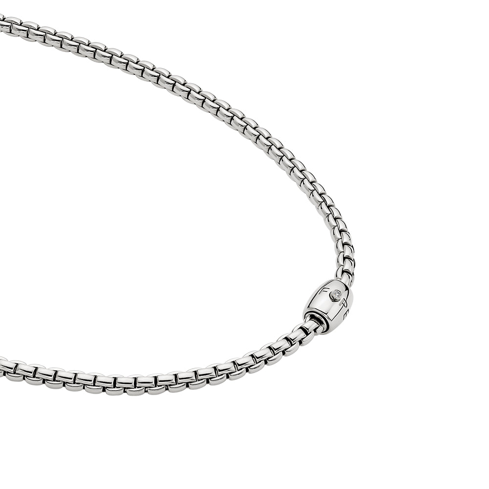 Fope 18ct White Gold Eka Flex-It Diamond Necklace 07F01CX_BB_B_XBX