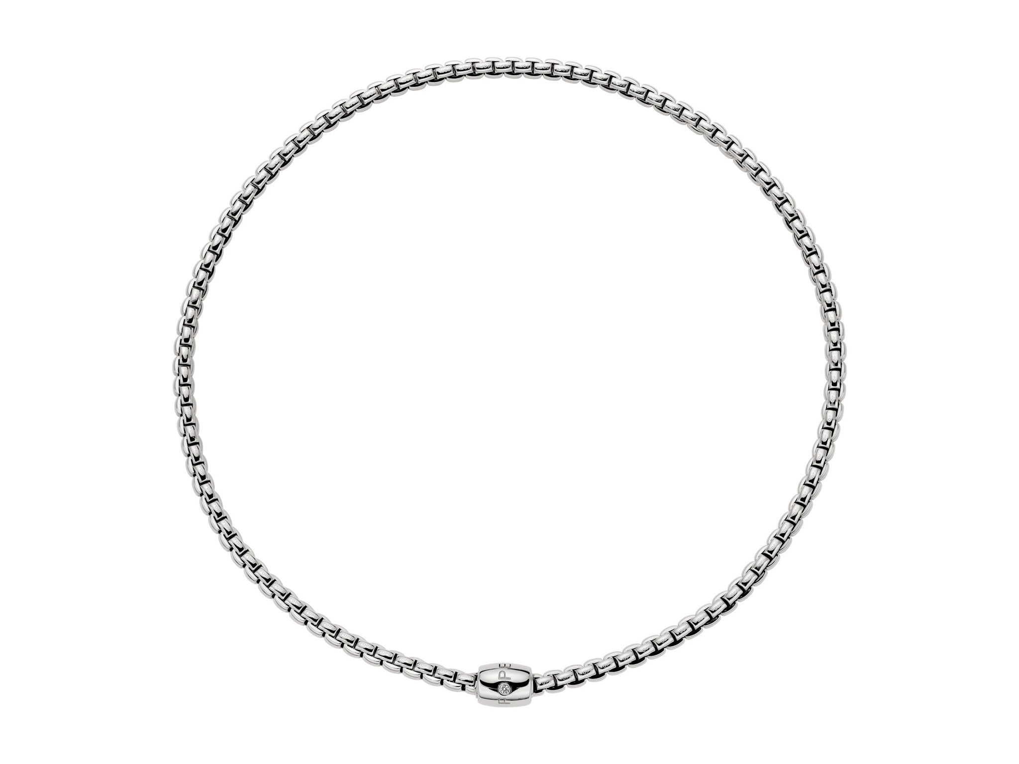 Fope 18ct White Gold Eka Flex-It Diamond Necklace 07F01CX_BB_B_XBX