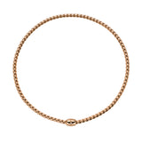 FOPE 18ct Rose Gold Eka Flex-It Diamond Necklace 07F01CX_BB_R_XRX