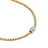 FOPE 18ct Yellow Gold Eka 0.18ct Diamond Necklace 73101C3_PB_G_BBB
