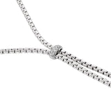 Fope 18ct White Gold Eka 0.10ct Diamond Necklace 75501CX_BB_B_XBX_043