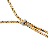 Fope 18ct Yellow Gold Eka 0.10ct Diamond Necklace 75501CX_BB_G_X4X_043