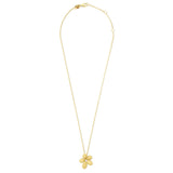 Roberto Coin 18ct Yellow Gold 0.076ct Diamond Jasmine Necklace ADR777CL3646