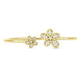 Roberto Coin 18ct Yellow Gold 0.54ct Diamond Jasmine Bangle ADR777BA3731