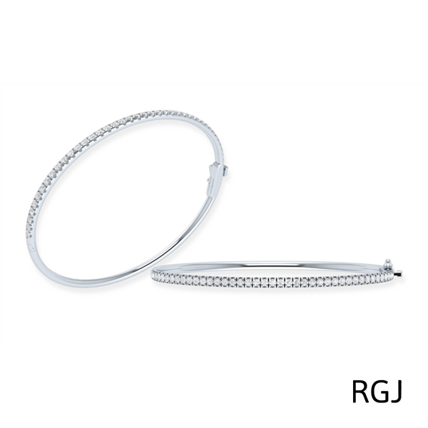 The Skye Platinum 1.18ct Round Brilliant Cut Diamond Bangle