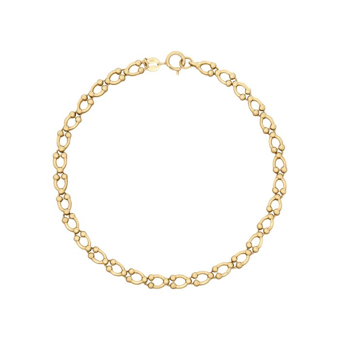 9ct Yellow Gold Link Bracelet GB526