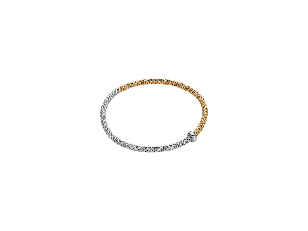 Fope 18ct Yellow And White Gold Prima Flex-It Diamond Bracelet 01M08B2_BB_2_XBX