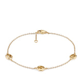 Gucci Interlocking 18ct Yellow Gold Station Bracelet YBA874214001