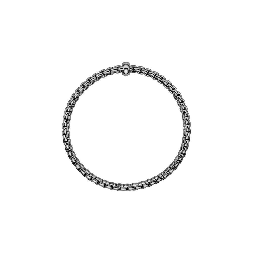 FOPE Black Rhodium Plated 18ct Gold Eka Flex-It 0.01ct Black Diamond Bracelet 01M01BK-BN_K_X1X