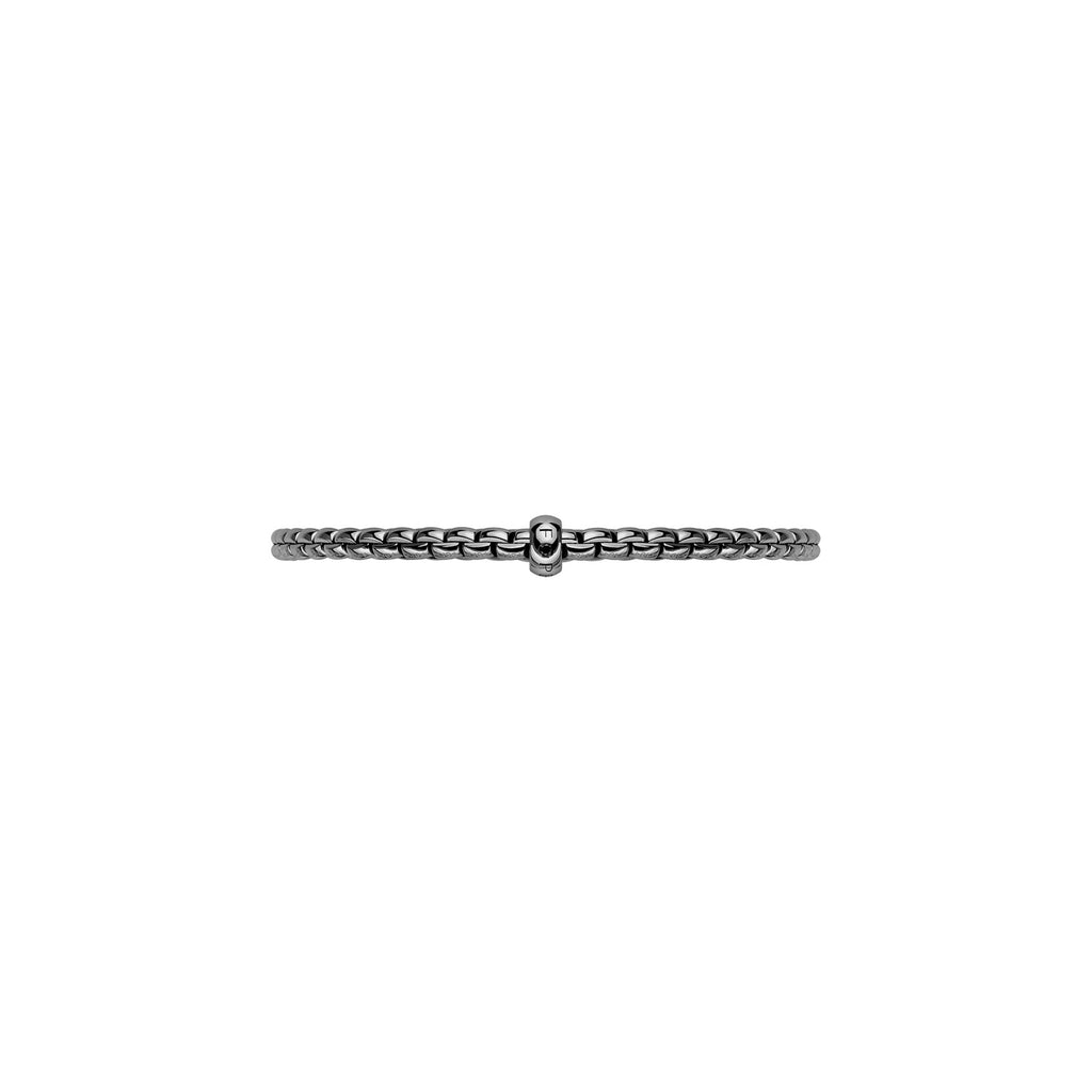 FOPE Black Rhodium Plated 18ct Gold Eka Flex-It 0.01ct Black Diamond Bracelet 01M01BK-BN_K_X1X