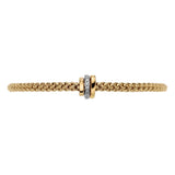 FOPE 18ct Yellow Gold Prima Flex-It 0.10ct Diamond Bracelet 74408BX_BB_G_GBG