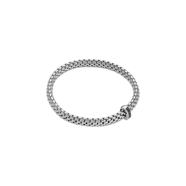 fope 18ct white gold vendôme flex'it 0.56ct black diamond bracelet