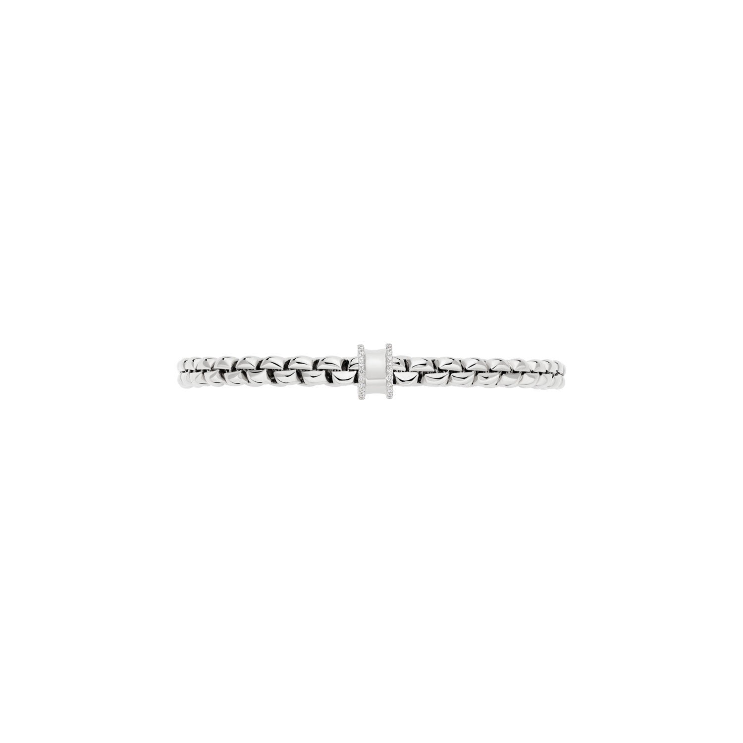 Fope 18ct White Gold Eka Flex-It 0.17ct Diamond Bracelet 72810BX_BB_B_XBX