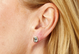 9ct Yellow Gold Elongated Octagon Cut Aquamarine Stud Earrings GE2475T