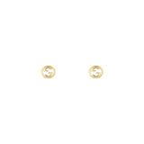 Gucci Interlocking 18ct Yellow Gold Stud Earrings YBD87422400100U